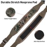 BOOSTEADY Two Point Gun Sling with Swivels,Durable Shoulder Padded Strap,Length Adjuster