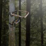 MUDDY Game Universal Shooting Rail Rest with Convenient Flip Up Design and Extra Comfort Backrest for Outdoor Big Game Hunting, Black