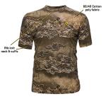 SCENTBLOCKER Scent Blocker Fused Cotton Lightweight Short-Sleeve Camo Hunting Shirt for Men (RT Excape, X-Large)