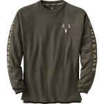 Legendary Whitetails Men's Long Sleeve T-Shirt Graphic Tee Preshrunk 100% Heavyweight Cotton, Swamp, Large