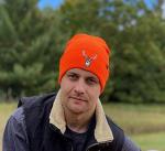 Klarny Blaze Orange Deer Hunting Hat - High Visibility Beanie, Comfortable, Stretchy Knit Hunter Hat - Deer & Bow Hunting Gear, Safety Accessories for Men, Women & Kids - One Size