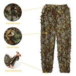 LYLPYHDP Ghillie Suit, Kids Adult 3D Leafy Camouflage Clothing, Camo suit for Turkey Hunting, Hunting Suit for Outdoor Game and Halloween