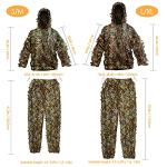 LYLPYHDP Ghillie Suit, Kids Adult 3D Leafy Camouflage Clothing, Camo suit for Turkey Hunting, Hunting Suit for Outdoor Game and Halloween