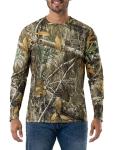 Realtree Men's 2 Pack Long Sleeve Performance Tees, Realtree Edge Camo, Medium