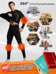 romision Thermal Underwear Long Johns for Men Fleece Lined Base Layer Cold Weather Hunting Gear Bottom and Top Set