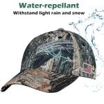 EDTREK Womens Performance Cap Hat with Ponytail Hole - Camo and Blaze Orange Hunting Hats (in Deep Camo)