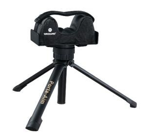 Vanguard Porta Aim Gun Rest. Compact and Portable Bench Rest. Quick Height Adjustment. Anti-Vibration Bag Rotates 360 Degrees , Black