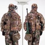 BLISSWILL Large Hunting Backpack with padded weapon compartment for Bow Rifle with Waterproof Rain Cover Hunting Gear Accessories 40L(Supercamo Timber)