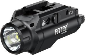 Feyachi HL-20 Pistol Light 1500 Lumen Upgrade LED Weapon Light Compact Rail Mounted Handgun Tactical Flashlight Rail Locating Keys for Picatinny, Black