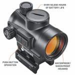 Bushnell TRS-26 1x26 Red Dot Scope, Reflex Red Dot Sight with 3 MOA and 50,000 Hours of Battery Life
