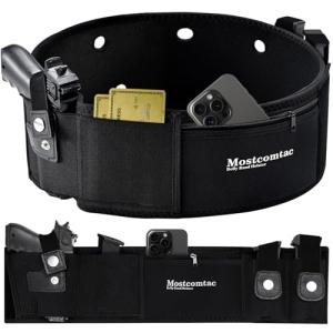 Mostcomtac Belly Band Holster for Men & Women - Comfortable Carry Gun Holster with Breathable Neoprene, Fits Glock 17-43X, Taurus, Ruger LCP, S&W M&P Shield for Most Pistols and Revolvers
