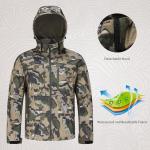 UIIHUNT Hunting Clothes for Men with Fleece Lining: Safety Strap Compatible Water Resistant Silent Hunting Jacket and Pants