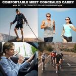 Mostcomtac Belly Band Holster for Men & Women - Comfortable Carry Gun Holster with Breathable Neoprene, Fits Glock 17-43X, Taurus, Ruger LCP, S&W M&P Shield for Most Pistols and Revolvers