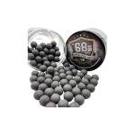 100x Premium Quality Hard Rubber Steel Balls Paintballs Powerballs ca. 7 Grams Heavy Ammunition for a Real Self and Home Defense Training Pistols in 68 Caliber