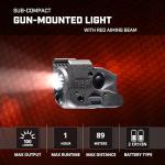 Streamlight 69290 TLR-6 100-Lumen Tactical Weapon Light with Integrated Red Aiming Laser Designed Exclusively and Solely for Select Glock Railed Handguns, Black