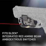 Streamlight 69290 TLR-6 100-Lumen Tactical Weapon Light with Integrated Red Aiming Laser Designed Exclusively and Solely for Select Glock Railed Handguns, Black