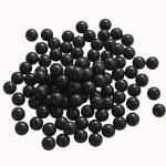 100 X .68 Cal Solid Nylon Paintball Balls Reusable for Target Shooting, .68 Caliber Plastic Ammo Projectiles for Self Defense Compatible with Byrna SD/LE S2/ Pistelle X-68(Black)