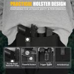 Mostcomtac Belly Band Holster for Men & Women - Comfortable Carry Gun Holster for 9MM and 380 with Breathable Neoprene, Fits Glock 19 17 42 43 43x, Taurus, Ruger LCP, S&W M&P Shield for Most Handguns