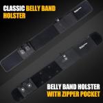 Mostcomtac Belly Band Holster for Men & Women - Comfortable Carry Gun Holster for 9MM and 380 with Breathable Neoprene, Fits Glock 19 17 42 43 43x, Taurus, Ruger LCP, S&W M&P Shield for Most Handguns