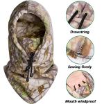 Watayo 2 Pcs Hunting Face Mask for Cold Weather- Winter Camouflage Balaclava Face Mask- Windproof Balaclava Ski Warmer Face Cover for Men Hunting Camping