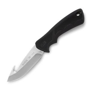 Buck Knives 685 Large BuckLite Max II Hunting Knife, 4" Fixed Blade, Dynaflex Rubber Handle, 420HC Stainless Steel Guthook Blade, Sheath Included, Knife Made in the USA, 4.7 oz