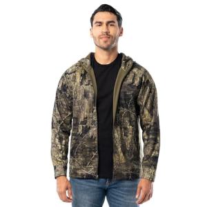 Realtree Men's Performance Bonded Fleece Zip Hoodie, Realtree Timber, X-Large