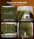 romision Thermal Underwear Long Johns for Men Fleece Lined Base Layer Cold Weather Hunting Gear Bottom and Top Set