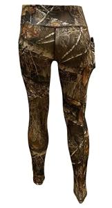Women's Realtree Edge Full Camo High Waist Leggings for Sports, Yoga, Gym, Lifestyle, Hunting, Fishing, Outdoor Adventures, Full Length, Large