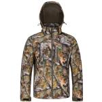 UIIHUNT Hunting Jacket for Men, Quiet Fleece Lined Camo Coat with Hood, Water Resistant, Cold Weather Hunting Clothes (US, Alpha, Large, Regular, Regular, Tree Camo)