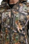 UIIHUNT Hunting Jacket for Men, Quiet Fleece Lined Camo Coat with Hood, Water Resistant, Cold Weather Hunting Clothes (US, Alpha, Large, Regular, Regular, Tree Camo)