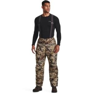Under Armour Mens ColdGear Infrared Deep Freeze Pants Barren Camo Charcoal Black | Fully Waterproof With Scent Control For Outdoor Winter Use
