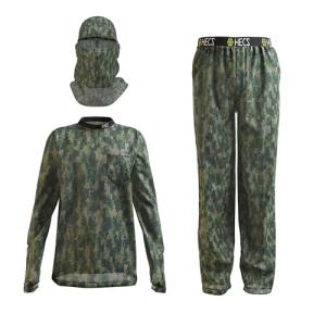 HECS HECSTYLE Lightweight System | Hunting Camo Suit with Bioelectric Shielding | Hunting Clothes for Men | Patented Technology | Mens Hunting Clothes - X-Large - Green