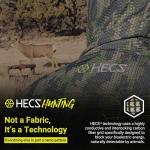 HECS HECSTYLE Lightweight System | Hunting Camo Suit with Bioelectric Shielding | Hunting Clothes for Men | Patented Technology | Mens Hunting Clothes - X-Large - Green
