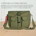 Olive Drab Green Canvas Ammo Military Shoulder Bag Tactical Ammo Pack Mini Shoulder Bag with Strap