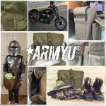 Olive Drab Green Canvas Ammo Military Shoulder Bag Tactical Ammo Pack Mini Shoulder Bag with Strap