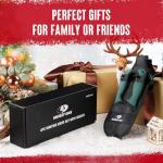 Mossy Oak Field Dressing Kit, 4 Pcs Hunting Knife Set with Portable Sheath, Gut-Hook Skinner, Caping Knife, Wood/Bone Saw, Knife Sharpener, for Deer Hunting, Camping, Perfect Hunting Gifts for Men