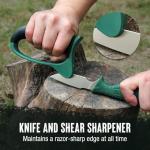 Mossy Oak Field Dressing Kit, 4 Pcs Hunting Knife Set with Portable Sheath, Gut-Hook Skinner, Caping Knife, Wood/Bone Saw, Knife Sharpener, for Deer Hunting, Camping, Perfect Hunting Gifts for Men