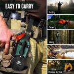 Mossy Oak Field Dressing Kit, 4 Pcs Hunting Knife Set with Portable Sheath, Gut-Hook Skinner, Caping Knife, Wood/Bone Saw, Knife Sharpener, for Deer Hunting, Camping, Perfect Hunting Gifts for Men