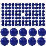 100 Counts .68 Caliber Hard Plastic Nylon Kinetic Balls Fit for Byrna SD, Salt Supply S2 and T4E HDR Reusable 3.6 Gram 68 Cal Ammo Less Lethal for Target Practice and Self Defense (Blue)