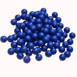 100 Counts .68 Caliber Hard Plastic Nylon Kinetic Balls Fit for Byrna SD, Salt Supply S2 and T4E HDR Reusable 3.6 Gram 68 Cal Ammo Less Lethal for Target Practice and Self Defense (Blue)