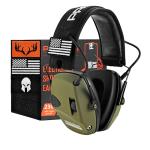 PROHEAR Electronic Ear Protection for Shooting with 4X Sound Amplification, Gun Range Hearing Protection Muffs, NRR 23dB Noise Reduction Headphones for Hunting, Green