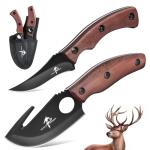 Purple Dragon Fixed Blade Outdoor Knives Set,High Carbon Steel Specialist and Precision Knife,Portable Field Utility Kit with Sheath Gift for Men