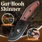 Purple Dragon Fixed Blade Outdoor Knives Set,High Carbon Steel Specialist and Precision Knife,Portable Field Utility Kit with Sheath Gift for Men