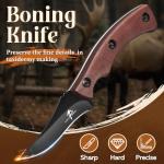 Purple Dragon Fixed Blade Outdoor Knives Set,High Carbon Steel Specialist and Precision Knife,Portable Field Utility Kit with Sheath Gift for Men