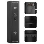 KAER 2-3 Gun Safe, 52''Height Gun Safe for Rifles and Pistols, Metal Safe, Rifle Safes for Home, Gun Safes with Adjustable Gun Rack