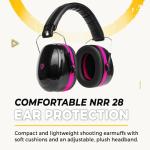TradeSmart All-in-One Shooting Ear Protection - Comfort+ NRR 28 Earmuffs, Glasses & Earplugs + Carry Case