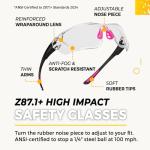 TradeSmart All-in-One Shooting Ear Protection - Comfort+ NRR 28 Earmuffs, Glasses & Earplugs + Carry Case