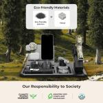 ONNAIS Gun Rack Trigger Lock - Detachable One-Hand Quick-Access Pistol Rack with Handgun Safe, All-in-One Desk & Nightstand Organizer with Phone Stand, Gun Accessories & Birthday Gifts for Men