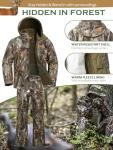 NEW VIEW Camo Hunting Clothes for Men,Quiet Warm Hunting Jacket and Pants,Water Resistant Hunting Suit for Deer Duck Bow Hunt