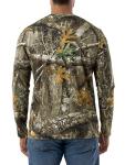Realtree Men's 2 Pack Long Sleeve Performance Tees, Edge Camo, 4X